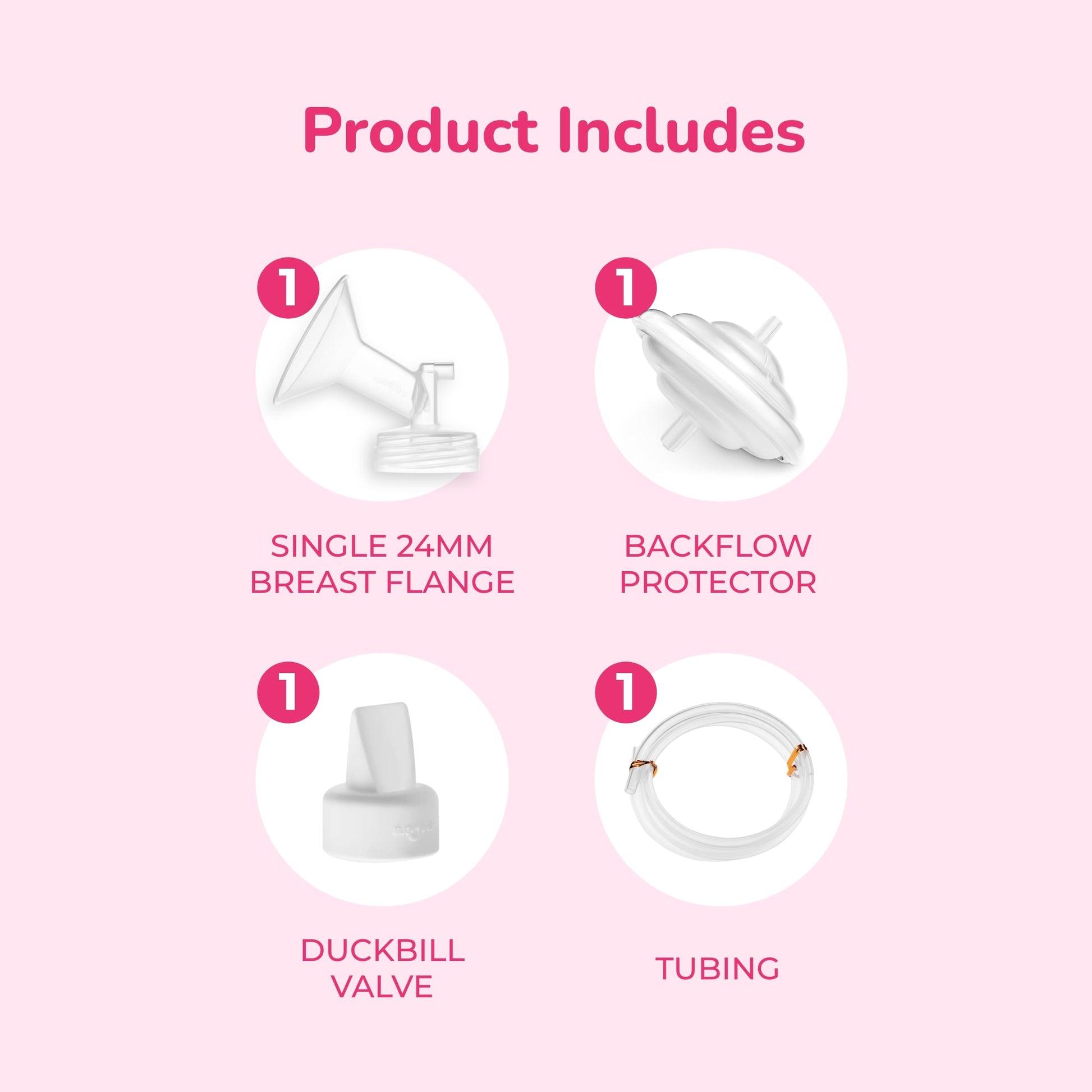 Spectra - Wide Breast Shield Set for Breast Milk Pumps