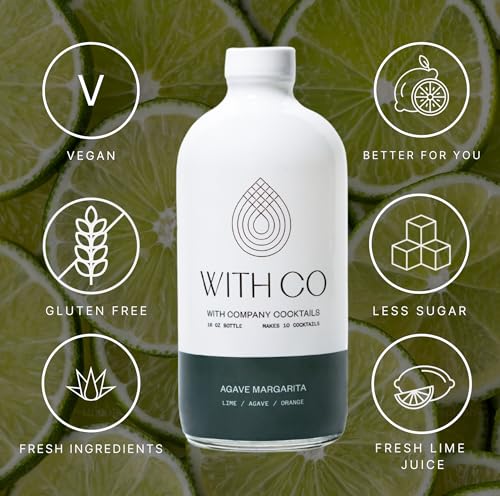 WithCo Craft Cocktail Mixers make 10-32 Drinks - Just Add Whiskey, Bourbon, Tequila, Vodka, Gin, Champagne or Seltzer