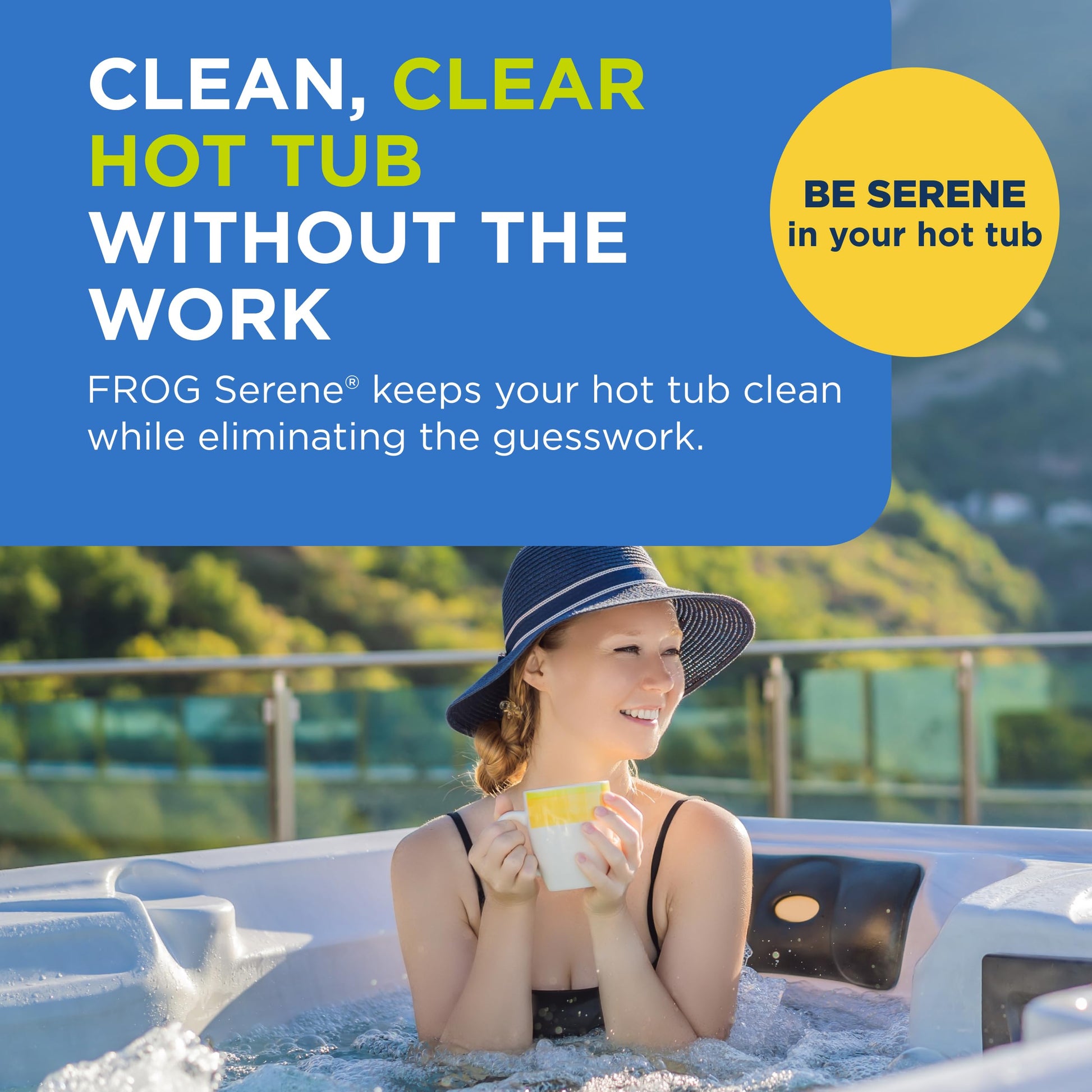 FROG Serene Mineral Replacement Cartridge for Hot Tubs for use with FROG Serene Floating or In-Line Systems, for Spas up to 600 gallons