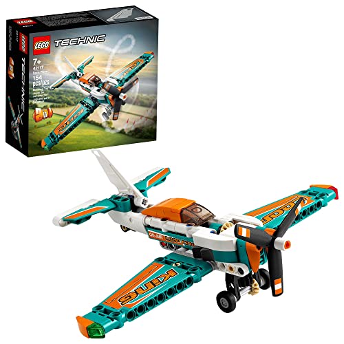 Lego Technic Race Plane 42117 Toy to Jet Aeroplane 2 in 1 Stunt Model Building Set for Kids, Boys and Girls 7 Plus Years Old, Gift Idea