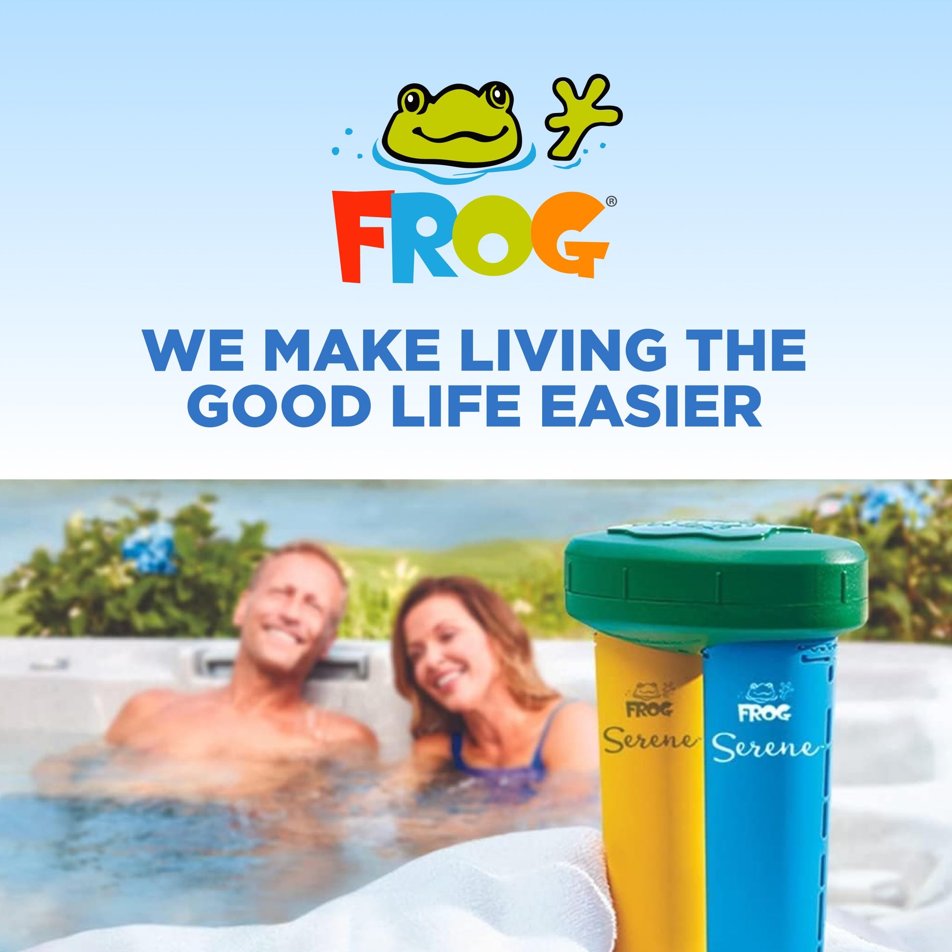 FROG Serene Mineral Replacement Cartridge for Hot Tubs for use with FROG Serene Floating or In-Line Systems, for Spas up to 600 gallons