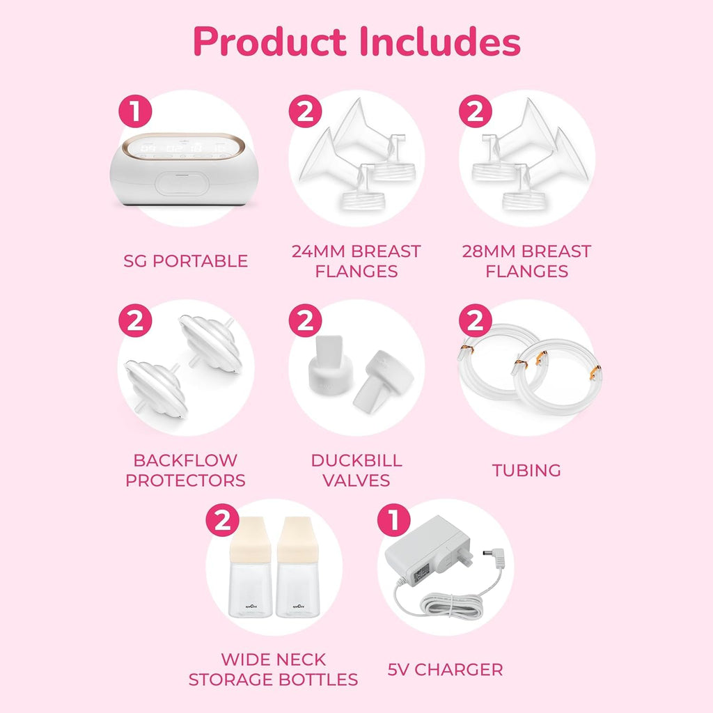 Spectra - Synergy Gold Portable - Dual Adjustable Electric Breast Pump - Breastfeeding Essential