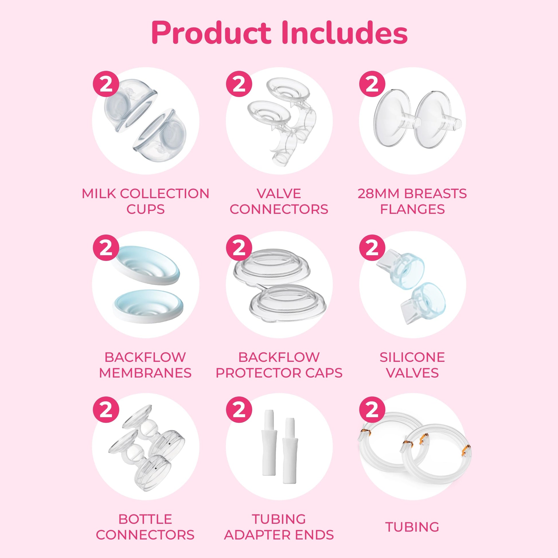 Spectra - CaraCups Wearable Milk Collection - Compatible with Spectra Breast Pumps